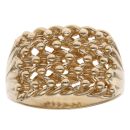 9ct Yellow Gold Five Row Keeper Ring