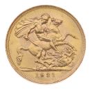 1913 George V Large Head South Africa Full Sovereign Coin