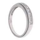 9ct White Gold Cubic Zirconia Half Eternity Ring
