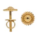 22ct Yellow Gold Granulation Stud Earrings