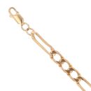 9ct Yellow Gold Figaro Bracelet 8.5"