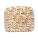 9ct Yellow Gold Five Row Keeper Ring