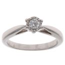 9ct White Gold 0.15ct Diamond Solitaire Ring