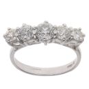 18ct White Gold 1.65ct Brilliant Cut Diamond Five Stone Ring