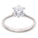 Platinum 1.25ct Brilliant Cut Lab Grown Diamond Solitaire Ring