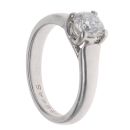 Platinum 0.75ct Brilliant Cut Diamond Solitaire Ring