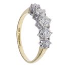 18ct Yellow Gold 1.00ct Brilliant Cut Diamond Five Stone Ring