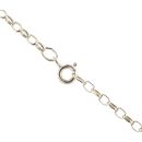 9ct Yellow Gold Floral Patterned Locket And Chain 20"