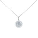 Silver St Christopher Pendant and Chain 18"