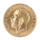 1926 George V Large Head South Africa Half Sovereign Coin