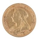 1893 Victoria Jubilee Head UK Half Sovereign Coin
