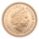 2000 Elizabeth II Fourth Portrait UK Half Sovereign Coin