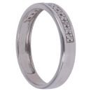 9ct White Gold 0.10ct Brilliant Cut Diamond Wedding Band 3.8mm
