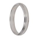 9ct White Gold Wedding Band 3mm