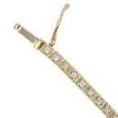 18ct Yellow Gold 1.00ct Brilliant Cut Diamond Tennis Bracelet 7"