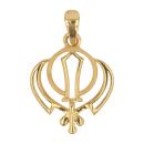 22ct Yellow Gold Khanda Pendant