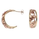 9ct Yellow and Rose Gold Clogau Tree Of Life Hoop Earrings