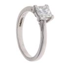 Platinum 0.74ct Princess Cut Diamond Solitaire Ring