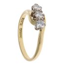 18ct Yellow Gold 0.45ct Brilliant Cut Diamond Trilogy Ring