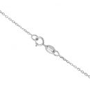 9ct White Gold 0.36cts Diamond And Ruby Pear Cut Pendant And 18" Chain