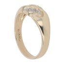9ct Yellow Gold 0.05ct Diamond Fancy Knot Ring