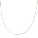 9ct Yellow Gold Small Links Curb Chain 16"
