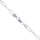 Silver Paperclip Chain 20"