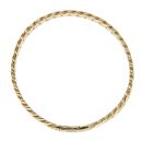 14ct Yellow Gold Monaco Classic Alternate Flex Lock Bangle