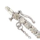 9ct White Gold 8.89ct Brilliant Cut Diamond Bracelet 7"