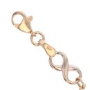 9ct Yellow and White Gold Infinity Fancy Bracelet 7.5"