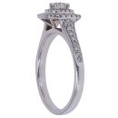 18ct White Gold 0.53ct Brilliant Cut Diamond Cluster Ring