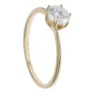 9ct Yellow Gold Moissanite Solitaire Ring