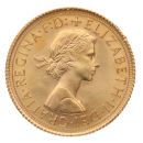 1966 Elizabeth II First Portrait UK Full Sovereign Coin