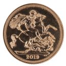 2019 Elizabeth II Fifth Portrait UK Full Sovereign Coin