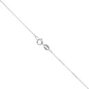 Silver Plain Heart and Cross Patterned Locket and Chain 18" By Icesia