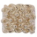 9ct Yellow Gold Four Row Keeper Ring