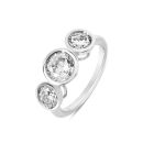 9ct White Gold 2.00ct Lab Grown Diamond Trilogy Ring