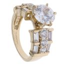 14ct Yellow Gold Cubic Zirconia Fancy Ring