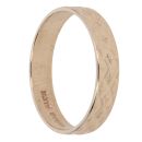 9ct Yellow Gold Patterned Wedding Band 3.8mm