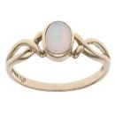 9ct Yellow Gold Opal Single Stone Ring