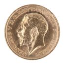 1912 George V Large Head UK Half Sovereign Coin