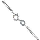 9ct White Gold Cubic Zirconia Cross Pendant and Chain 18"