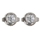 Tiffany & Co Platinum 0.33ct Brilliant Cut Elsa Peretti Diamond Solitaire Stud Earrings