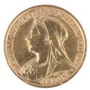 1898 Victoria Old Head UK Half Sovereign Coin