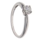 9ct White Gold 0.15ct Diamond Solitaire Ring
