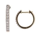 9ct Yellow Gold 0.22ct Brilliant Cut Lab Grown Diamond Hoop Earrings