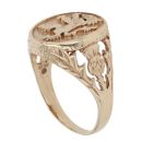 9ct Yellow Gold Lion Signet Ring