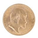 1909 Edward VII Large Head UK Full Sovereign Coin