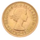 1966 Elizabeth II First Portrait UK Full Sovereign Coin