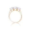 9ct Yellow Gold 2.00ct Lab Grown Diamond Trilogy Ring Lab Grown